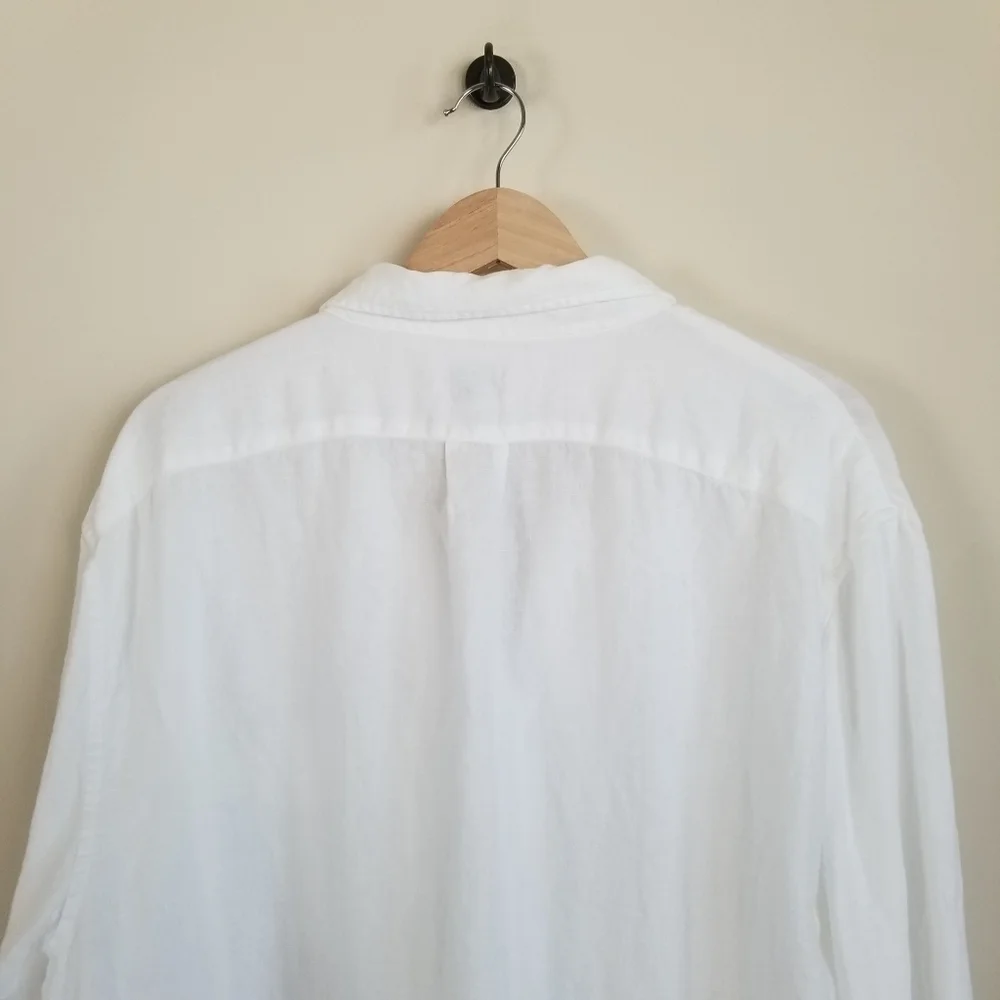 J Crew Baird McNutt Irish Linen Long Sleeve Shirt XXLT - Picture 5 of 8